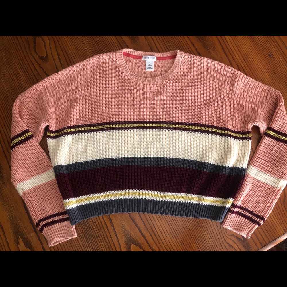 Clover & Scout Oversized Crop Sweater
